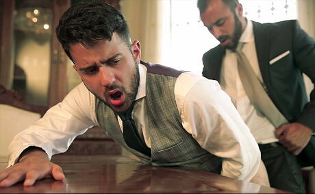 Men At Play: Strongman Robbie Rojo and beefcake Xavi Duran fuck after blowjob