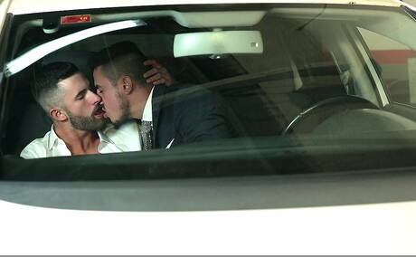 Latin beefcake Klein Kerr and spanish tough guy Sunny Colucci have a hot couple sex