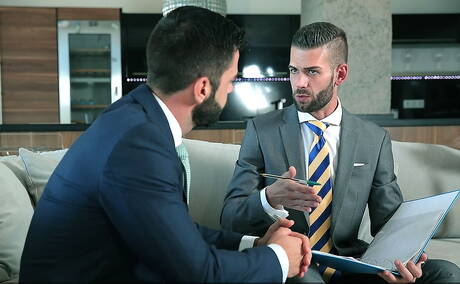 Muscular Axel Max and portuguese strongman Hector De Silva fuck ass after sucking dick