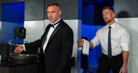 Canadian hunk Manuel Skye and french hairy stud Olivier Robert have a hot couple scene