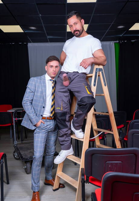 Der kräftige Cristian Sam und der Hengst Manuel Reyes lieben sich