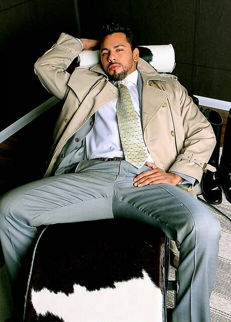 Bodybuilder Tiko shows a sturdy body