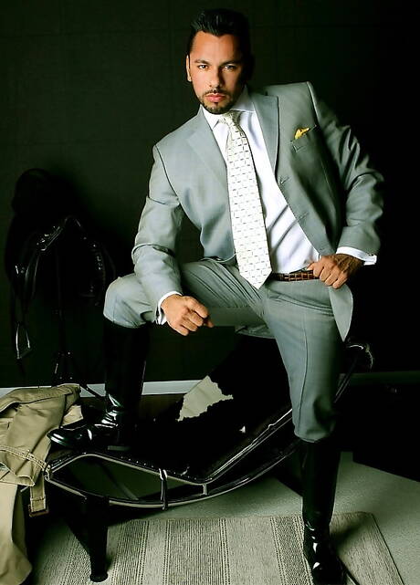 Bodybuilder Tiko shows a sturdy body