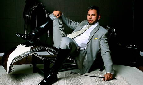 Bodybuilder Tiko shows a sturdy body