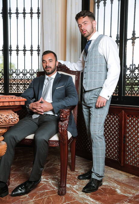 Stud Robbie Rojo and husky guy Xavi Duran banged each other