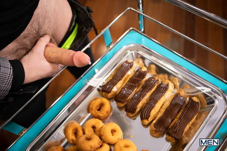 American young Jordan Lake and beautiful boy Jay Cub fuck ass after sucking in the kitchen