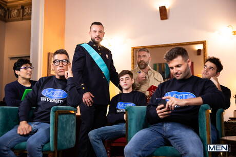 De knappe Amerikaanse jongen Joey Mills en de hete Portugese beer Sir Peter hebben goede seks