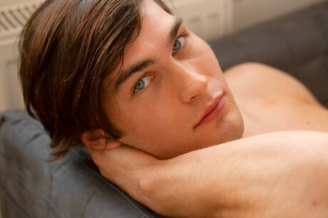 Tough guy Mikey Keller posing nude and showing nice ass