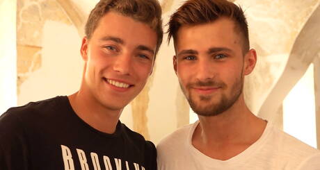 Belami Online: Czech pornstars muscular Bruce Querelle and stud Pierre Cezanne have a good oral sex outdoor