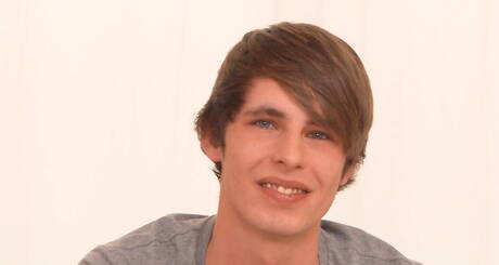 Beautiful boy Perry Talman posing nude and showing his butt