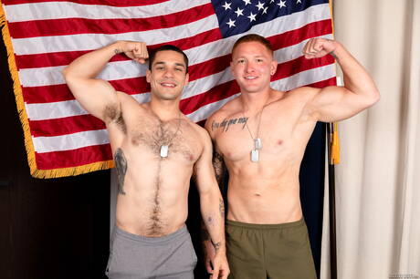 Latino hairy stud Andrew Miller and  Jeremiah Cruze in hot ass bang