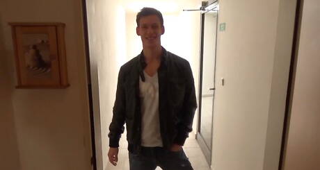 Russian hunky guy Andrei Karenin and czech young boy Jeff Mirren in dick sucking scene