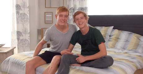 Belami Online: Czech beautiful boy Ronny Lamarr and strongman Aidan O’shea in hard anal sex