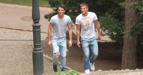 Belami Online: 捷克美少年Billy Montague和美國硬漢Jesse Tobey在戶外操逼