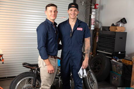 Nice american guys hunk Jayden Marcos and stud Ryder Owens fuck after dick sucking