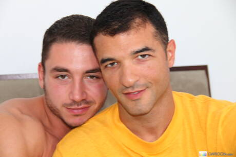 Damn Thats Big: Brazilian stud Luke Hass and american hunky guy Marc Dylan sucking and screwing each other