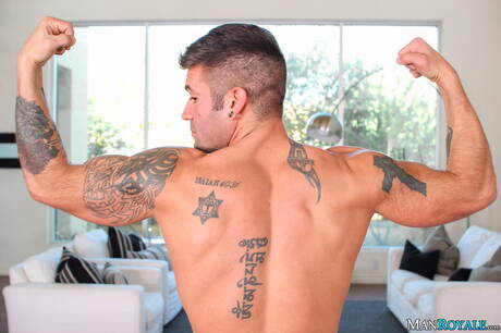 Pretty american guys stud Caleb Troy and hunk Kevin Summers in hot ass bang