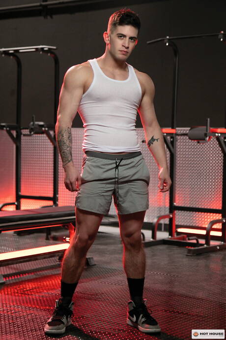 Gorący amerykańscy chłopcy, siłacz Vincent Oreilly i siłacz Trevor Brooks uprawiają miłość