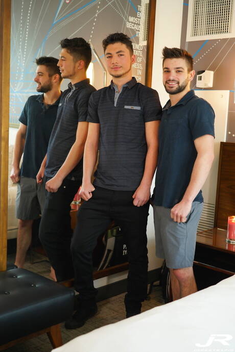 American beefcake Johnny Rapid and young dude Neko Quartermaine banged each other