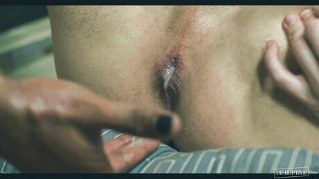 Superstud Brock Johnsyn and american strongman Trevor Brooks in black on white sex