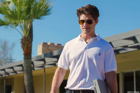 Hot americans, superstud Dakota Payne and beefcake Devin Franco have anal sex in the pool