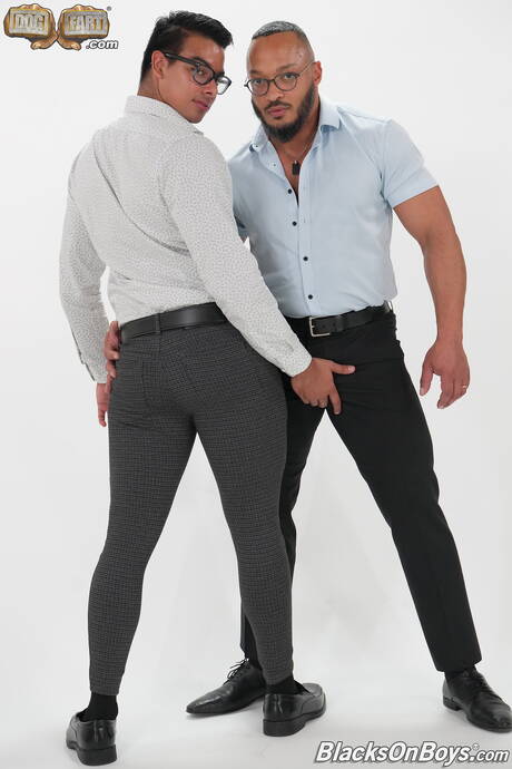 Blacks on Boys: Nice american guys muscular Dillon Diaz and tough guy Jay Seabrook fuck ass after interracial blowjob