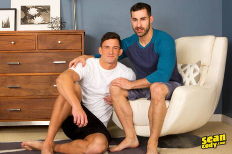 Sean Cody: Stud Joey and husky guy Randy in hard anal sex