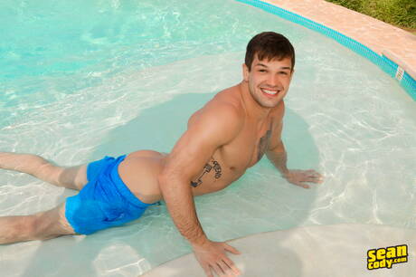 Horny buddies Manny, Brysen and Randy banged each other in hot shower