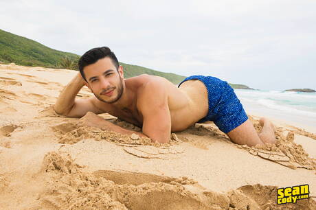 Jayden、Manny、Brysen 和 Daniel 在海灘上瘋狂群交