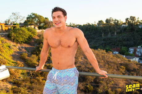 Sean Cody: American muscular Brandon Cody and muscular Cassian banged each other outdoor