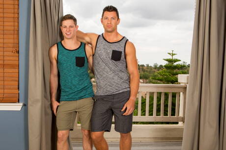 Well-built Dean and well-built Shaw have a hot couple scene outside