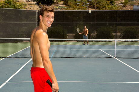 Sean Cody: Well-built Brodie and well-built Levi in hot ass fuck action outside