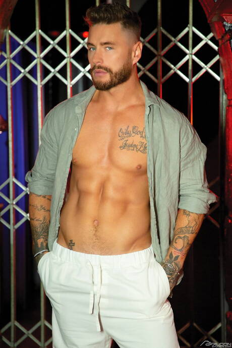 Pride Studios: English hunky guy Josh Moore and irish husky guy Dean Young have a hot couple sex