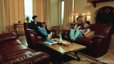 American stars beefcake Isaac Parker and superstud Trevor Brooks in hot ass bang