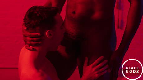 Los famosos estadounidenses, el joven Joe Ex y el hombre fuerte Lawrence Portland se follan el culo después de una mamada interracial