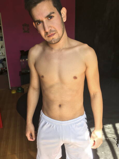 拉丁裔健壯的肯德羅和大力士恩佐互相撞擊