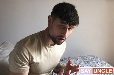 Brother Crush: Canadian beefcake Ethan Chase and english otter Drew Dixon in hard anal sex