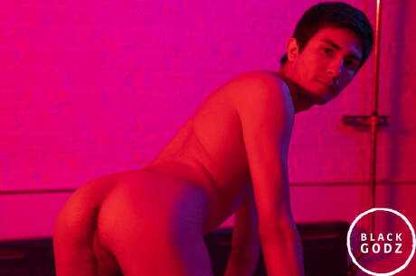 Black well-built Lawrence Portland and young Inaki have a hot sex