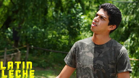 Nasty guys Francis, Freddy and Aquiles in hot groupsex outdoor