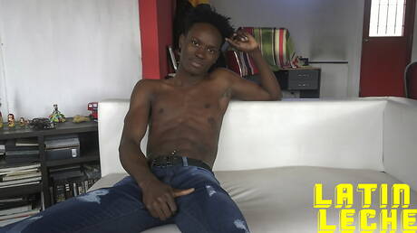 Latin Leche: Hunky guy Nico and superstud Nicolas in black on white love