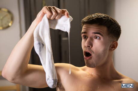 Hot boysMalik Delgaty, Kenzo Alvarez and Maverick Sun in hot threesome anal sex