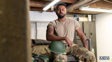 Sexy boys Trent King, Malik Delgaty and Braxton Cruz in hot interracial threesome anal sex