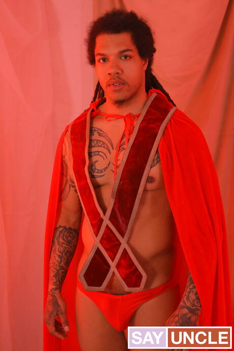 Black Godz: British hunky guy Michael Boston and black strongman Floyd Johnson fuck after  interracial blowjob