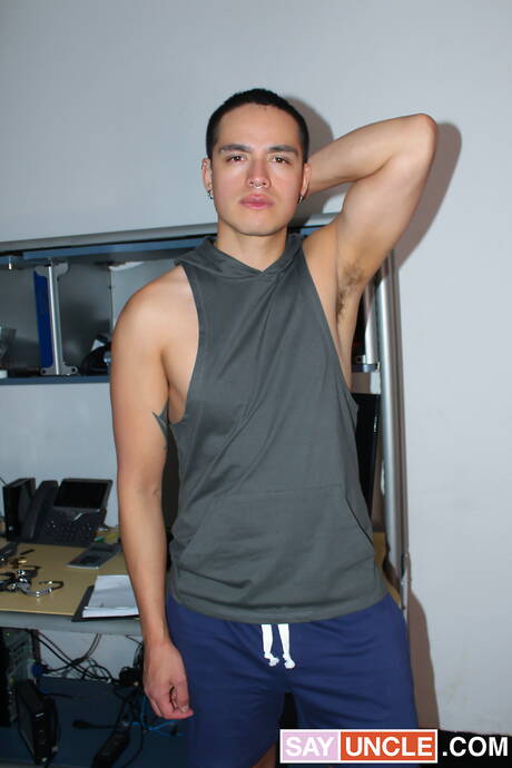 Beefy Donovan Cox and hunky guy Nico Nova in hot anal sex