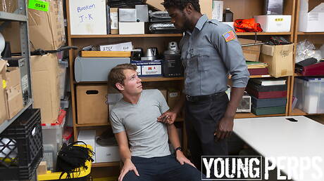 Black superstud Devin Trez and well-built Cameron Taylor in black on white sex