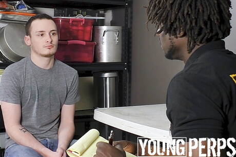 Nice american boys superstud Devin Trez and beautiful boy Josh Cannon in black on white sex