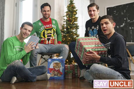 Beau, Alex Montenegro, Rocky, Benjamin in groupsex scene