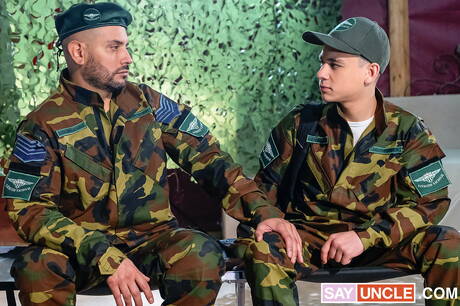 Tough guy Daniel Trebol and latin pretty boy Rick Lennon fuck after dick sucking