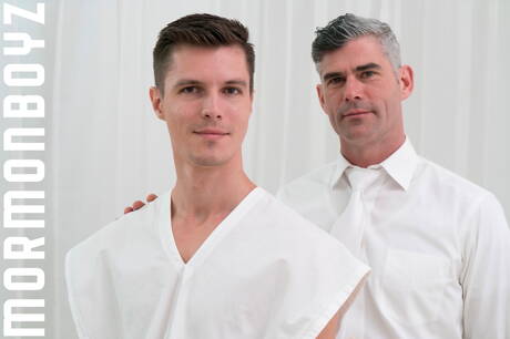 Pretty american boys pretty boy Alex Chandler and muscular President Oaks fuck after dick sucking