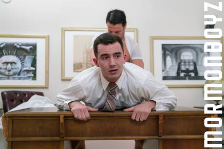 Well-built Braxton Ryan and canadian bull President Nelson shows a muscle body